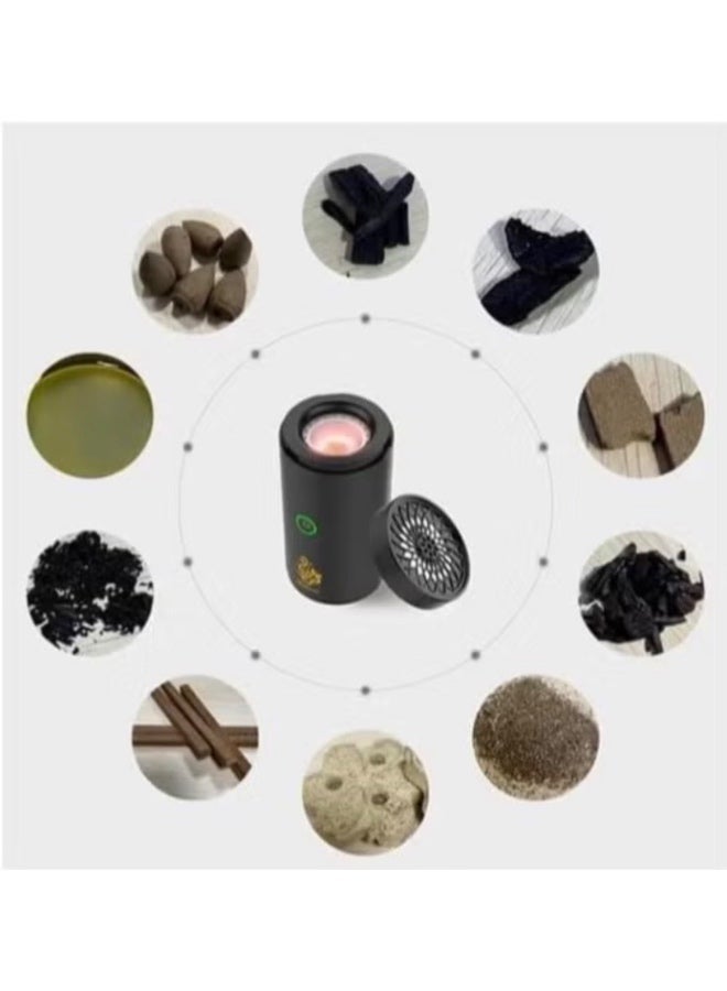 بخون مبخرة سيارة قابلة لإعادة الشحن بمنفذ USB من النوع C موديل جديد باللون الأسود - Image 4